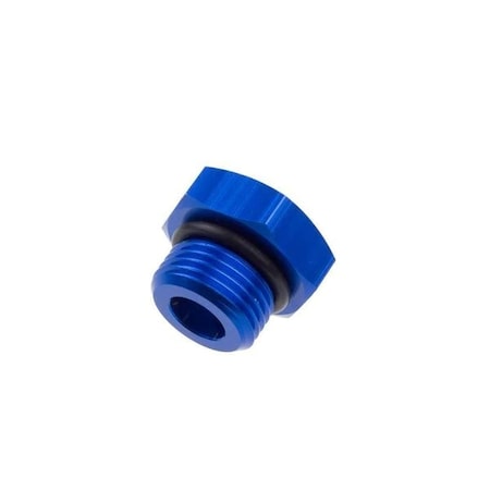 Red Horse Performance -08 AN/JIC STRAIGHT THREAD (O-RING) PORT PLUG - BLUE 814-08-1